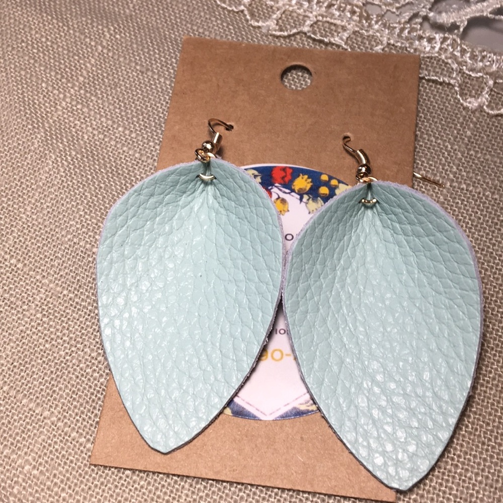 Leather earrings!
